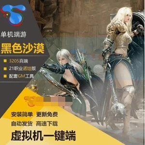 黑色沙漠单机版3205真端 21职业诺娃版 2018虚拟机一键端 GM工具-极客游戏